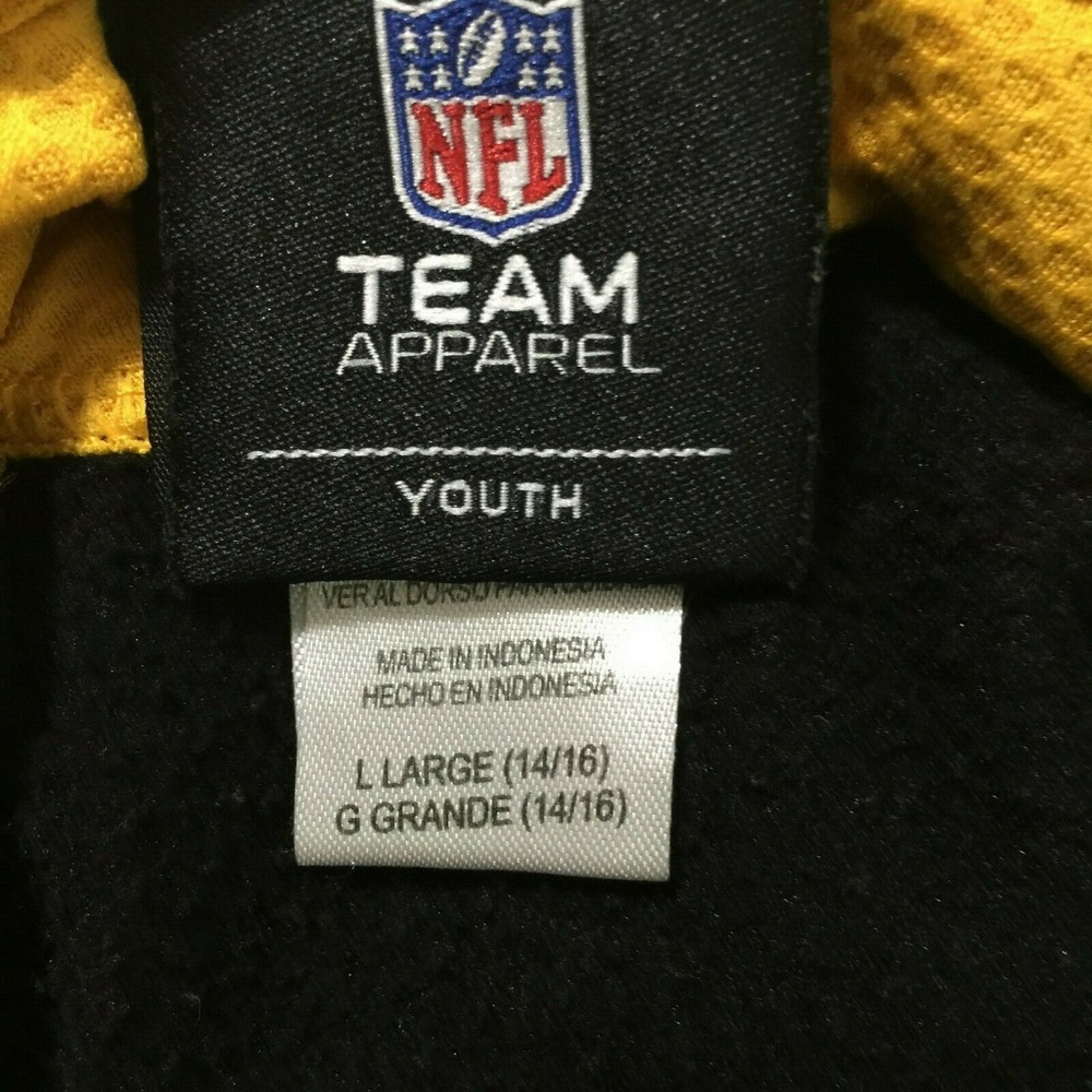 Pittsburgh Steelers Hoodie LG 14-16 Youth Pullover - Picture 6 of 7